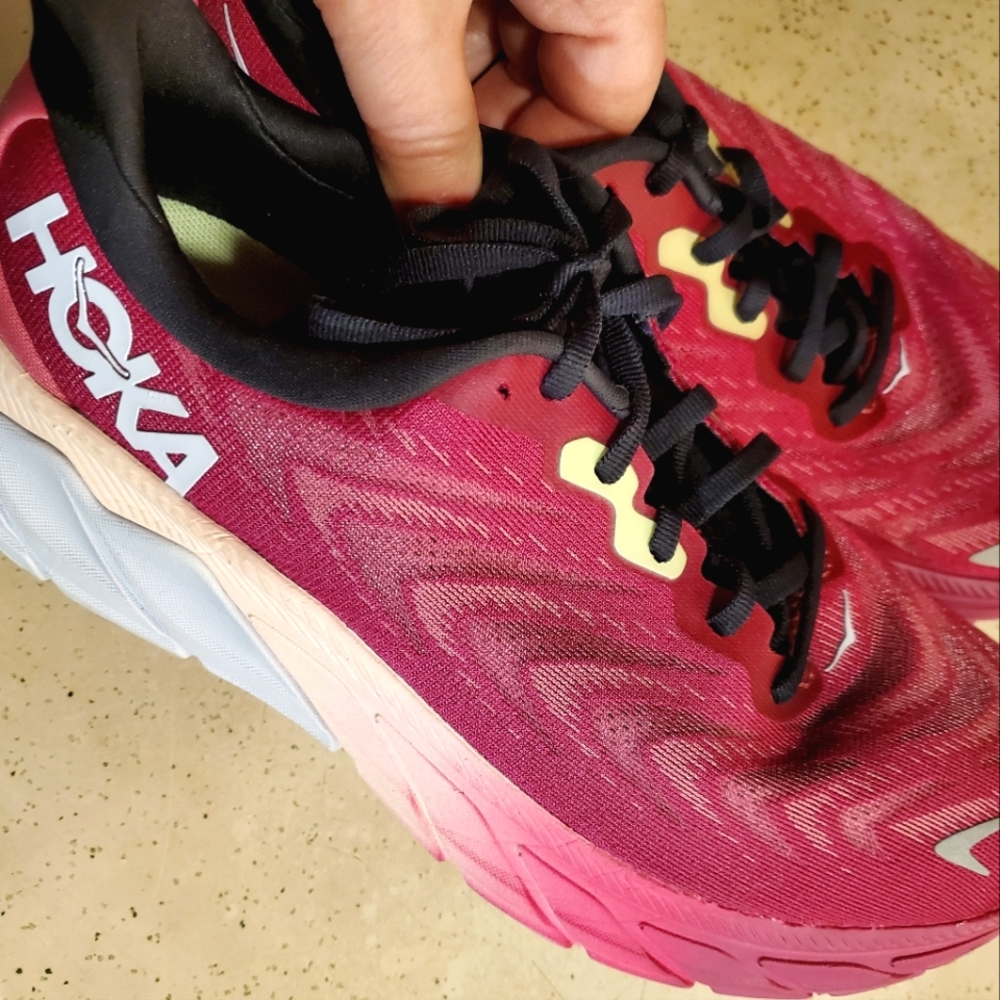 HOKA hot pink fuchsia women's sneakers